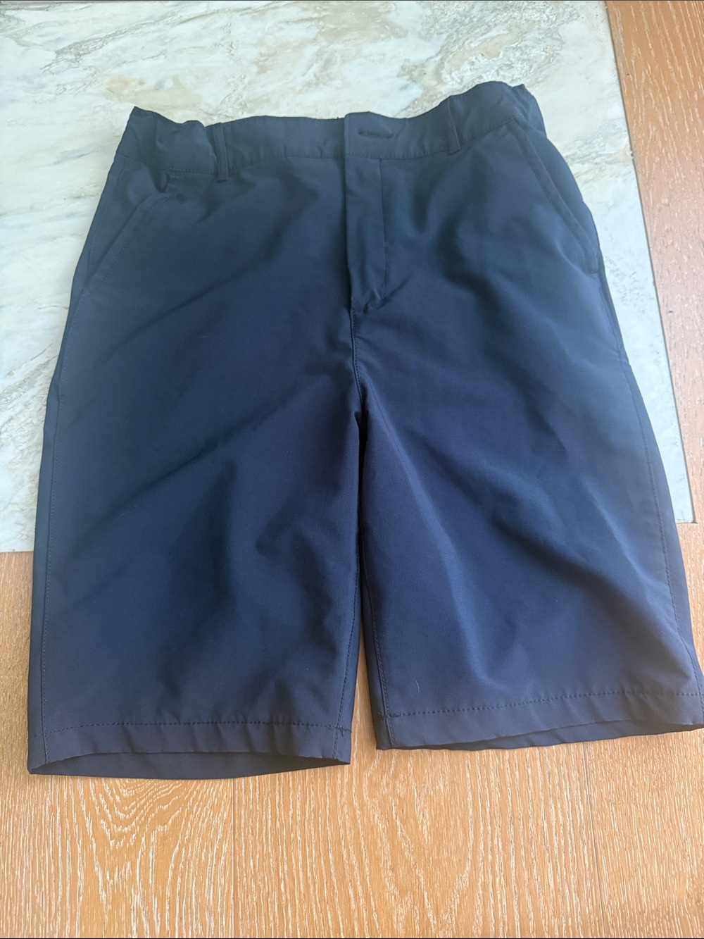 Classic boys  Navy Performance Shorts uniform shorts size 16.  2 pair